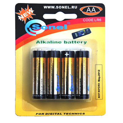 Элемент питания алкалиновый SONEL 1,5V AA LR6